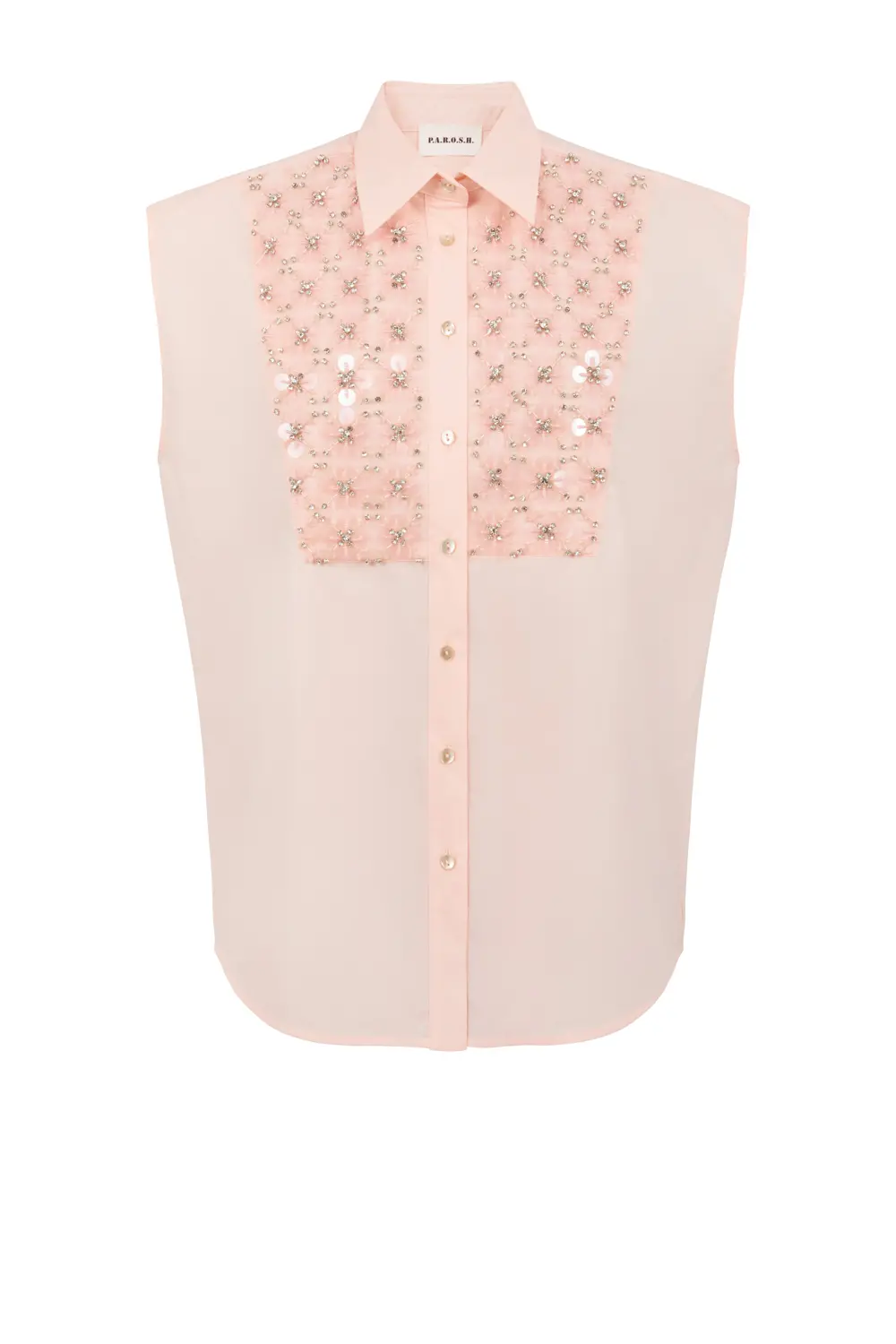 P.A.R.O.S.H. CAMICIA RICAMO PAILLETTES